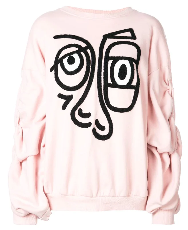 RELAXED FIT SWEATSHIRT Hoodie with Hem Drawcord Adjustable Customizable