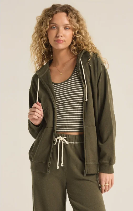 Z Supply Zip Up Hoodie Hoodie with Zipper Versatile Modern