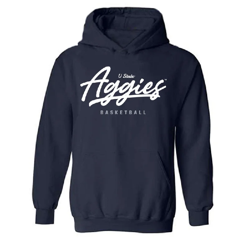 Utah State - NCAA Women's Basketball : Isabella Tanedo - Classic Shersey Hooded Sweatshirt Hoodie with Lace Feminine Delicate