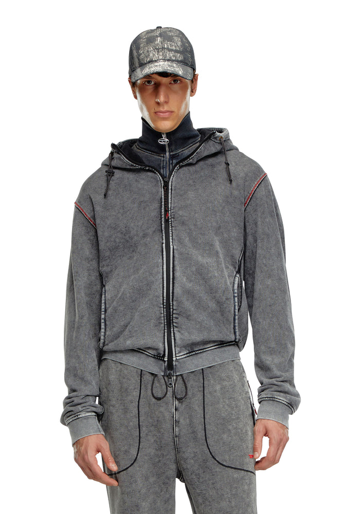 Faded Hoodie With Zip Back Hoodie with Reflective Safety Nightwear