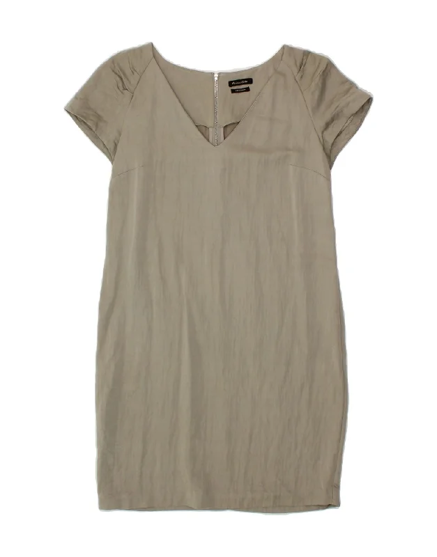 MASSIMO DUTTI Womens Shift Dress EU 36 XS Grey Viscose Tunics Review highly