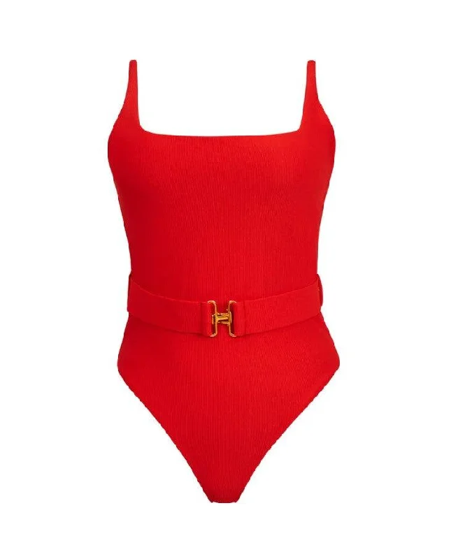 PQ Swim Women's Haleyy Baylee Lucia Belted One Piece Swimsuit Adjustable Strap Swimsuit