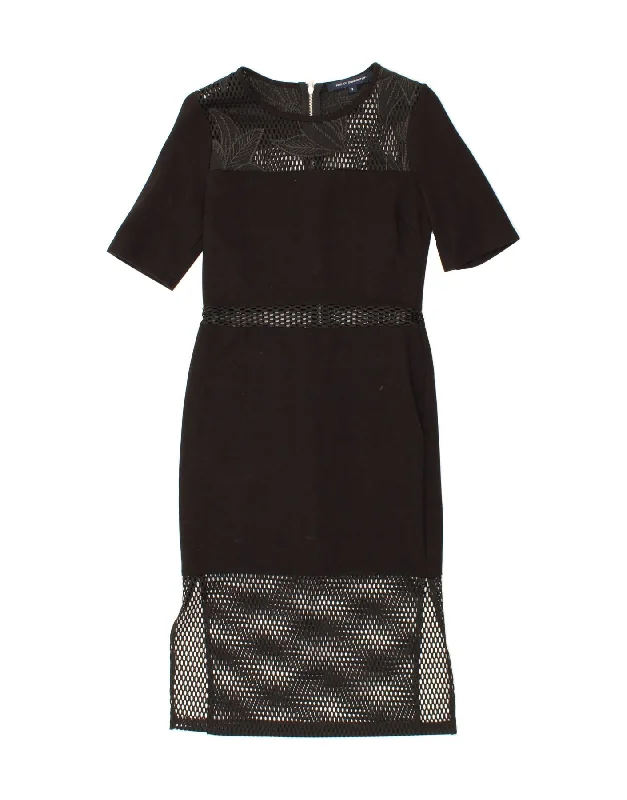 FRENCH CONNECTION Womens Sheath Dress UK 10 Small Black Floral Polyester Tunics Spring floral FRENCH CONNECTION Womens Sheath Dress UK 10 Small Black Floral Polyester Tunics Spring floral
