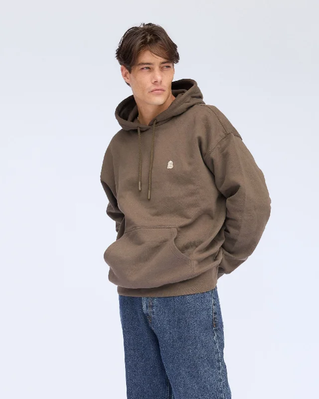 Damien Hoodie - Dark Cedar DD Global Hoodie with Earth Tones Natural Calm