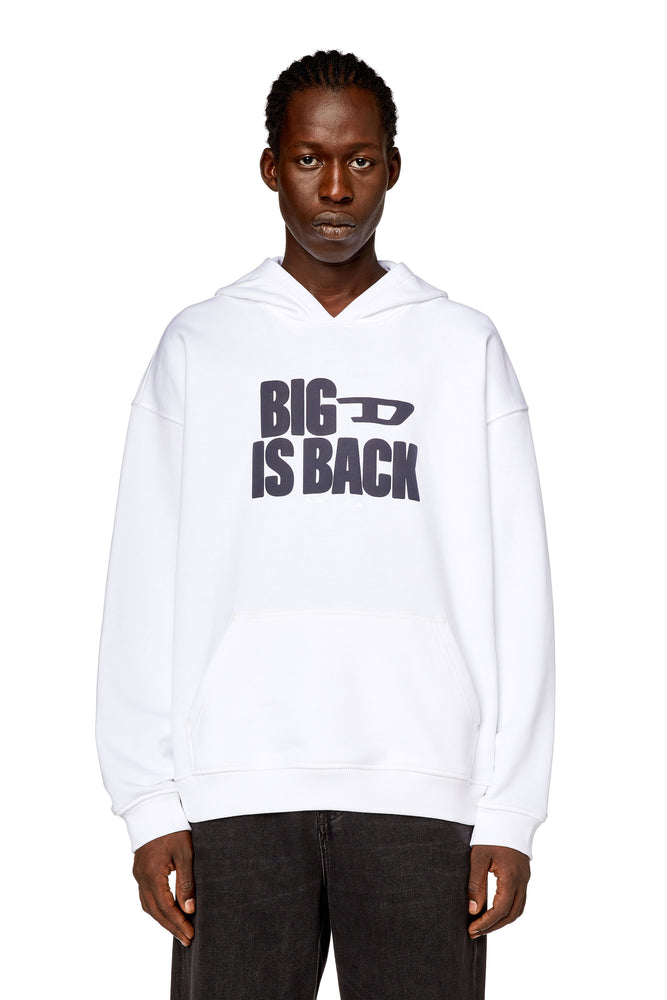 Hoodie with Big D Is Back print Hoodie with Button Classic Timeless