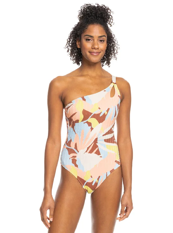 Womens Floraldelic One-Piece Swimsuit Tropical Print Bikini