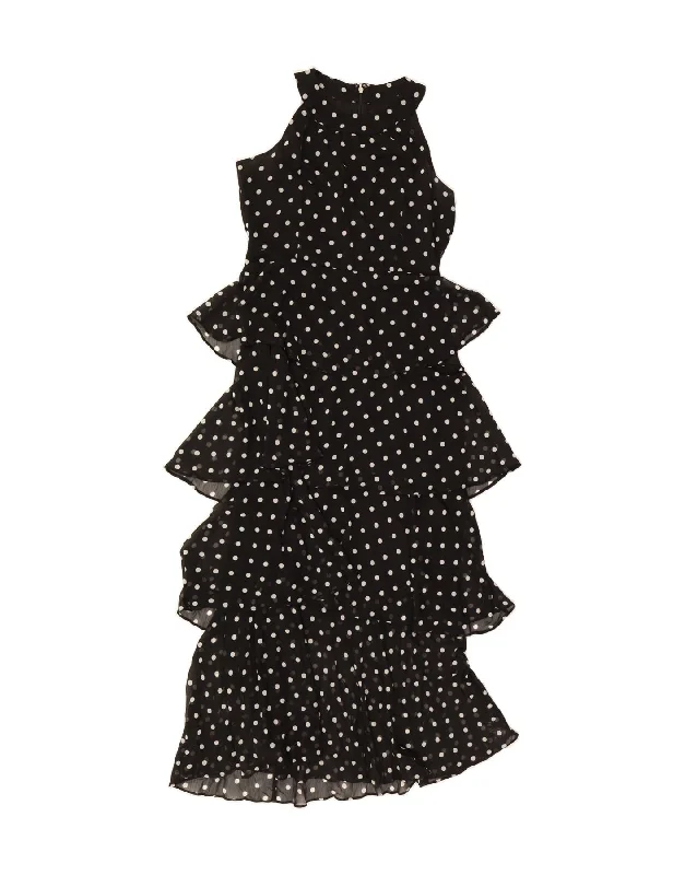 TOMMY HILFIGER Womens Sleeveless Tiered Dress US 8 Medium Black Polka Dot Tunics Chinos classic TOMMY HILFIGER Womens Sleeveless Tiered Dress US 8 Medium Black Polka Dot Tunics Chinos classic