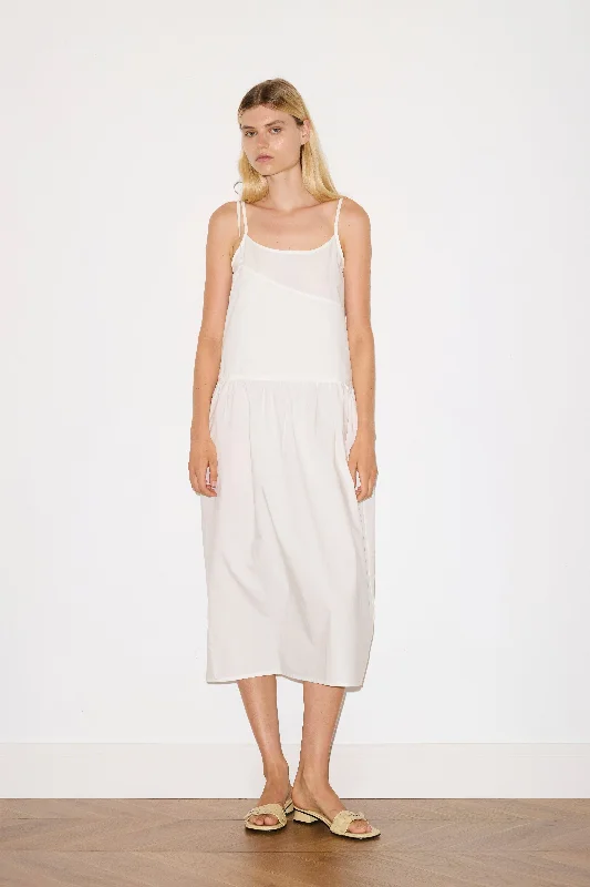 Double Layer Dress - White Tunics Luxurious high-end