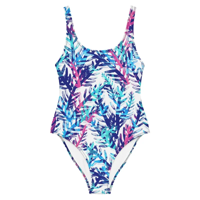 Coral Reef One-Piece Swimsuit Sexy Monokini Swimsuit