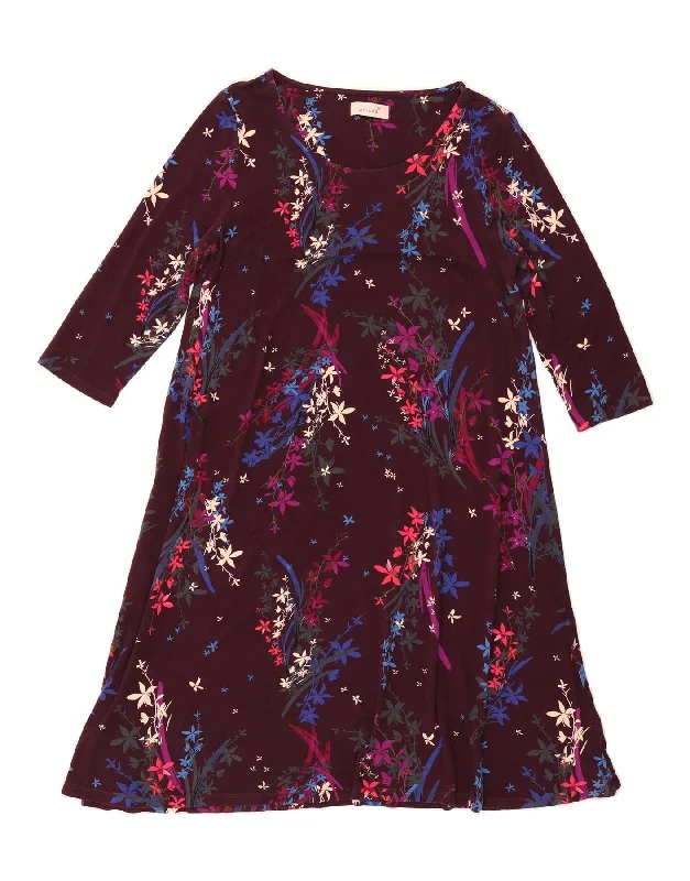 PER UNA Womens 3/4 Sleeve A-Line Dress UK 14 Medium Burgundy Floral Tunics Bestseller popular PER UNA Womens 3/4 Sleeve A-Line Dress UK 14 Medium Burgundy Floral Tunics Bestseller popular