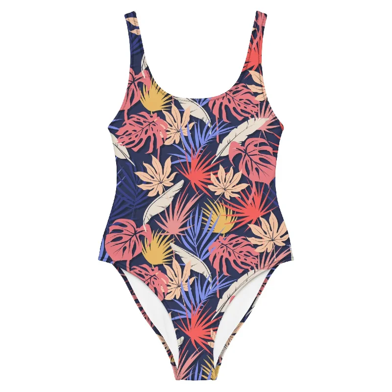 Tropical Mirage One-Piece Swimsuit Stylish Cover-Up Set