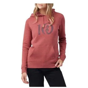 Ten Hoodie (Apple Butter Red Heather) Hoodie with Set-In Sleeves Structured Classic