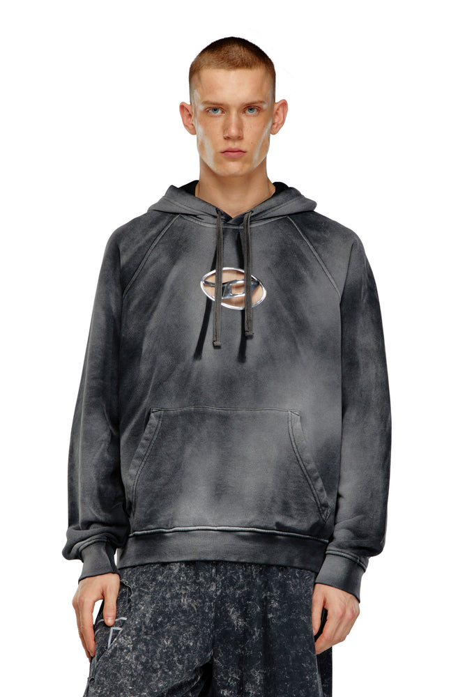 Hoodie in solarised jersey Hoodie with Sequins Glamorous Eye-catching