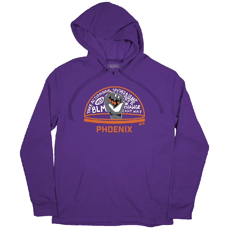 The WNBPA Speaks Hoodie: Phoenix Hoodie with Color Block Contrast Stylish