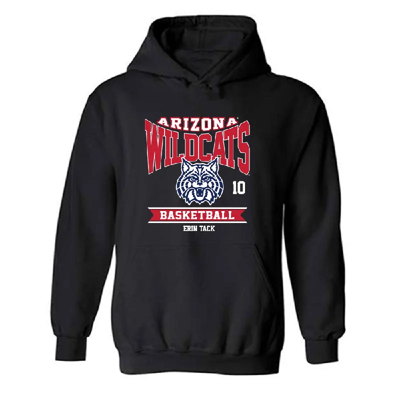 Arizona - NCAA Women's Basketball : Erin Tack - Classic Fashion Shersey Hooded Sweatshirt Hoodie with Thumb Holes Functional Cozy