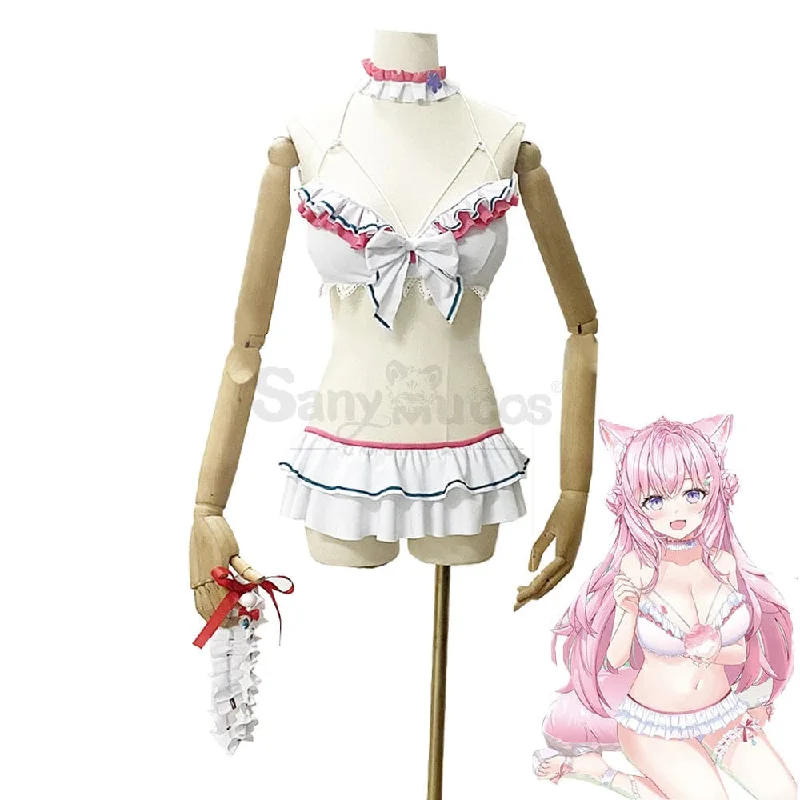 【Custom-Tailor】VTuber Cosplay Hakui Koyori Swimsuit Cosplay Costume Comfortable Tankini Set 【Custom-Tailor】VTuber Cosplay Hakui Koyori Swimsuit Cosplay Costume Comfortable Tankini Set