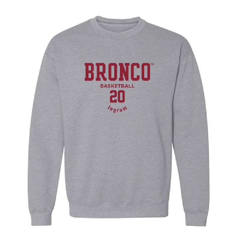 SCU - NCAA Women's Basketball : Kaya Ingram - Classic Fashion Shersey Crewneck Sweatshirt Hoodie with Hem Lace Feminine Delicate
