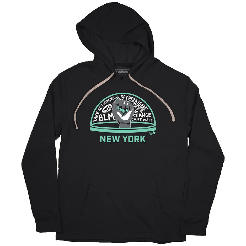 The WNBPA Speaks Hoodie: New York Hoodie with Typography Text Message