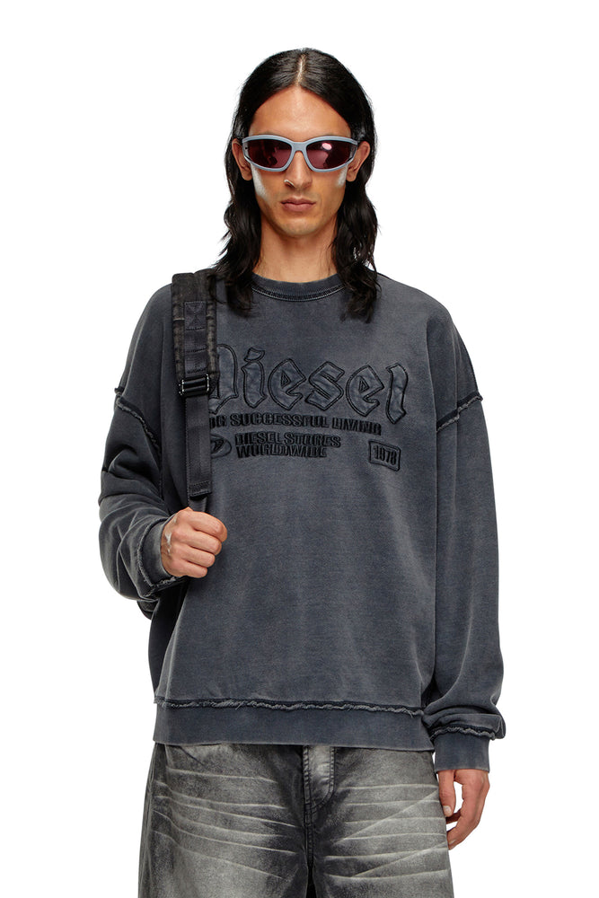 Sweatshirt with logo embroidery Hoodie with Zipper Versatile Modern