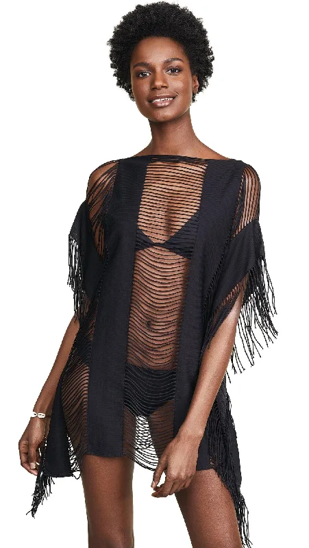 PQ Swim Women's Monique Swimsuit Cover-Up - Fringe Ends, Beach Dress Summer Ready Swimsuit