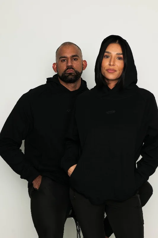 HOODIE - Bulletproof Logo Hoodie with Mock Neck Collared Structured