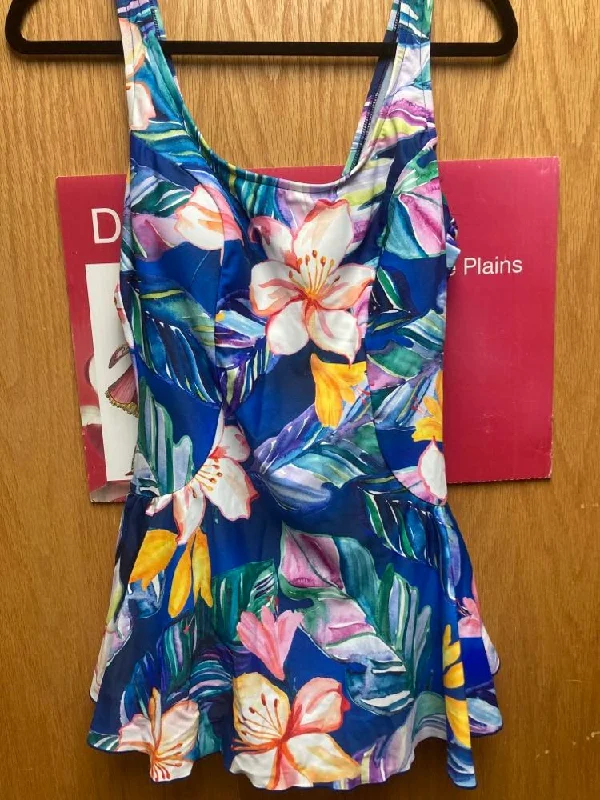 Stratus flower Empire swimsuit Dress Ruched Swimwear Set