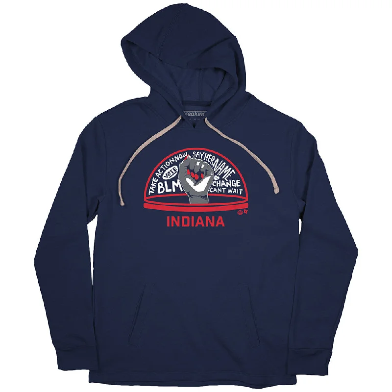 The WNBPA Speaks Hoodie: Indiana Hoodie with Sequins Glamorous Eye-catching