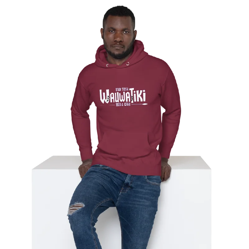 Bar & Grill Hoodie Hoodie with Batwing Sleeves Loose Dramatic