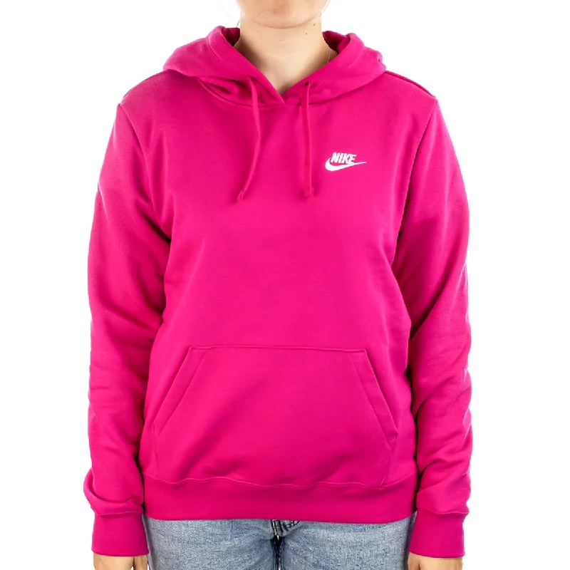 Nike Sportswear Club Fleece Stadium Hoodie DQ5793-615 - pink Hoodie with Elastic Waist Stretchable Comfortable