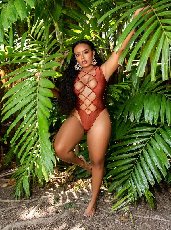 Katrina One Piece Swimsuit - Plus Size High-Waist Bikini Set