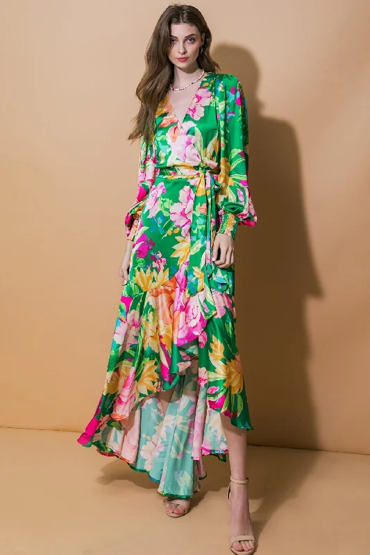 KEEPER OF MY HEART WOVEN HI-LO DRESS Boatneck Modish Everyday