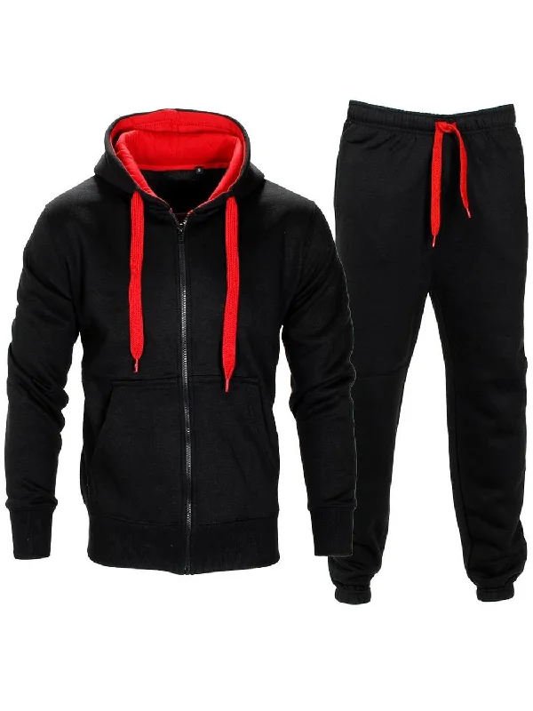 Contrast Pattern - Black/red