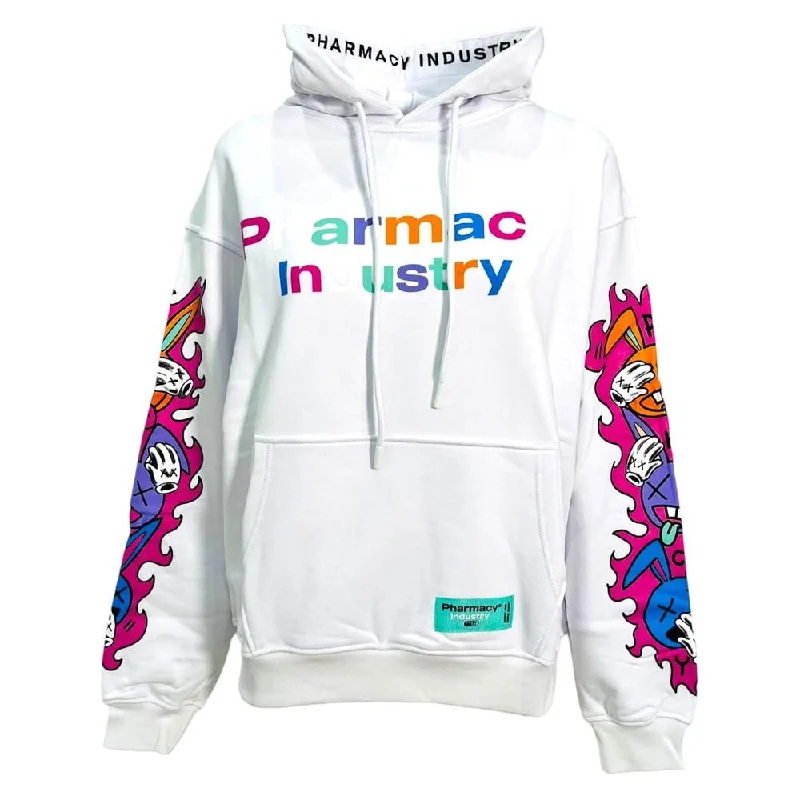 Pharmacy Industry White Cotton Women Sweatshirt Hooded Sweatshirt Casual Wear Street Style