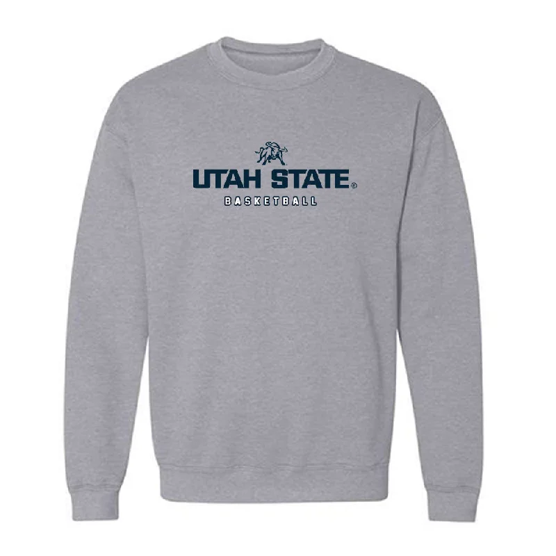Utah State - NCAA Women's Basketball : Isabella Tanedo - Crewneck Sweatshirt Hoodie with Tie-Dye Psychedelic Retro