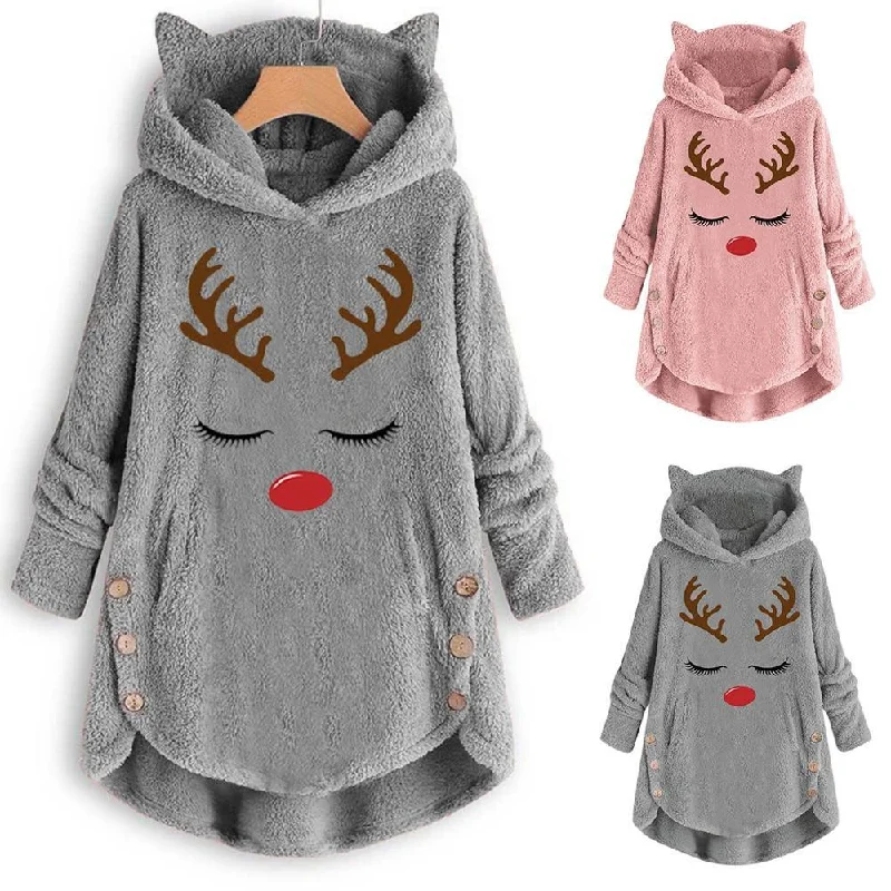 Casual sweatshirt Hoodie with Belted Waist Structured Tailored