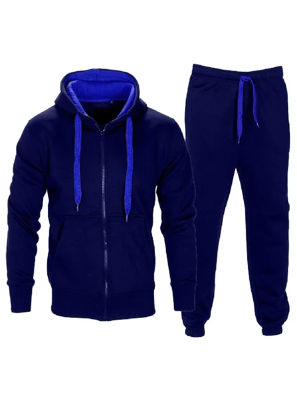 Contrast Pattern - Navy/blue