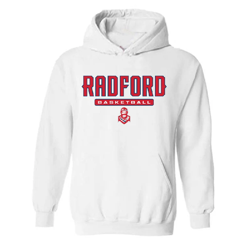 Radford - NCAA Women's Basketball : Ava Sawi - Classic Shersey Hooded Sweatshirt Hoodie with Slit Hem Functional Movement