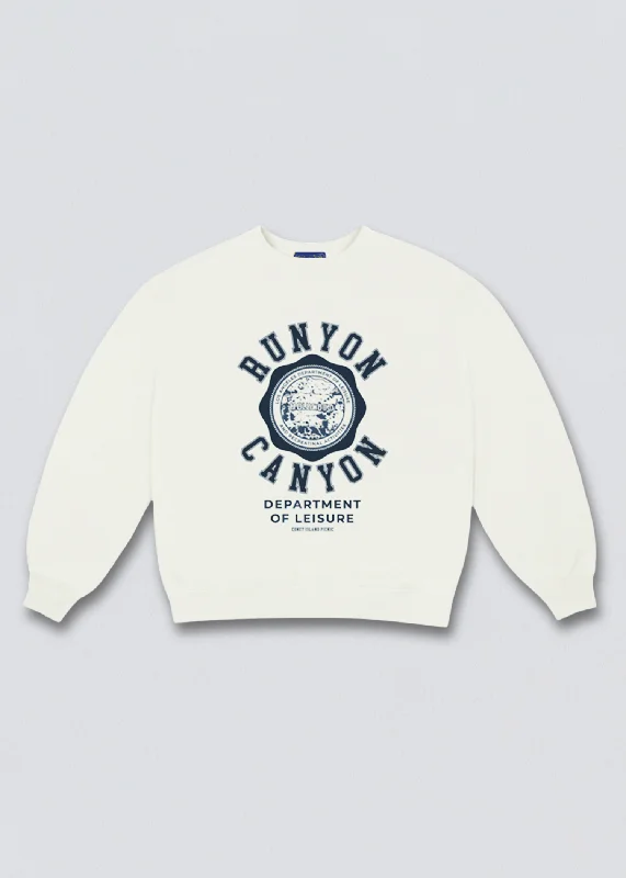 Runyon Canyon Department of Leisure Graphic Sweatshirt Oversized Hoodie Comfort Casual