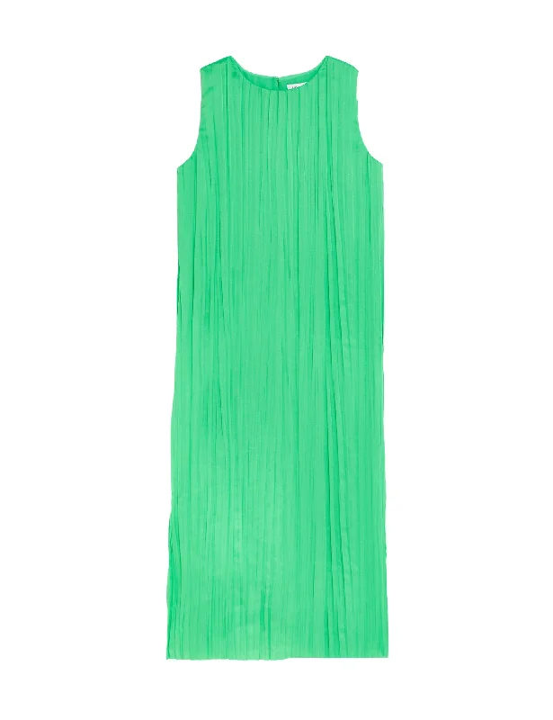 Plisse Midaxi Column Dress Tunics Occasion special