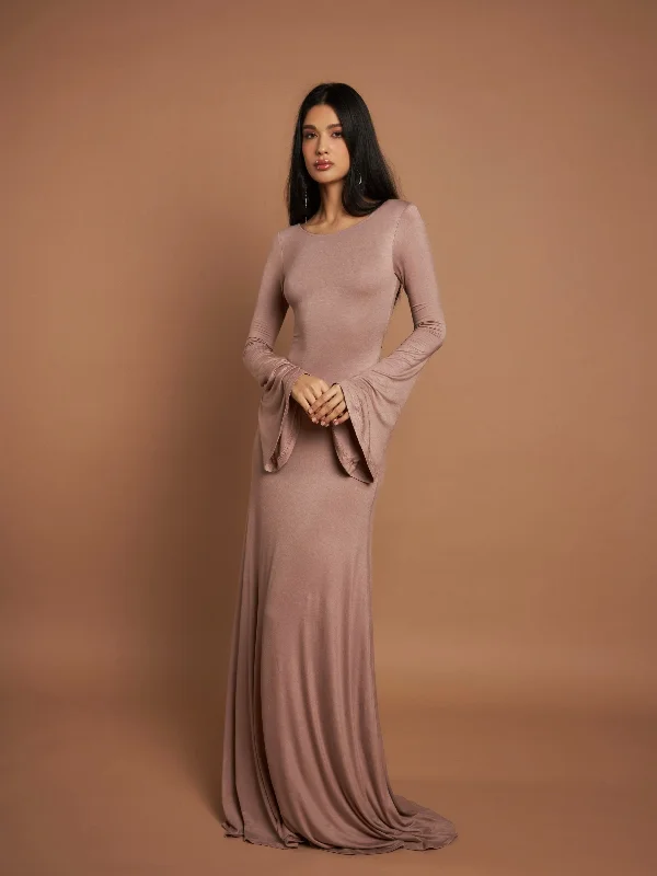 Gamine Jersey Dress Nude Tunics Occasion special