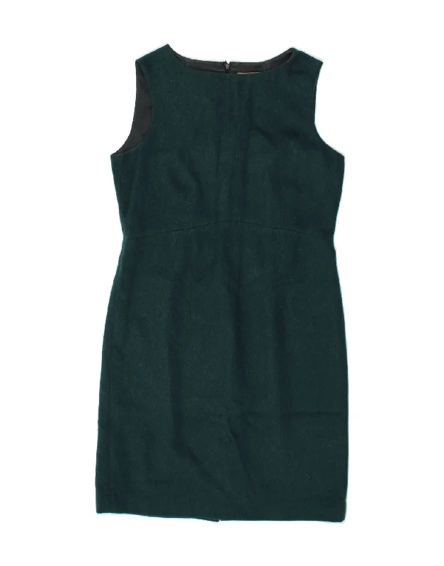 JIGSAW Womens Sleeveless Sheath Dress UK 12 Medium Green Tunics Winter warm