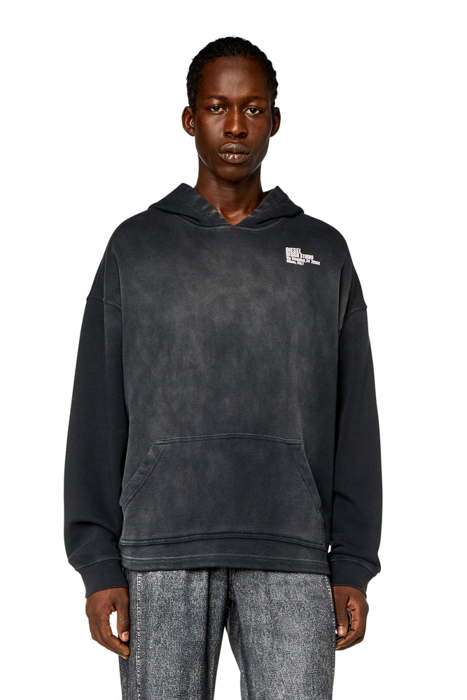 Hoodie with Diesel Design Studio print Hoodie with Emblem Brand Identity