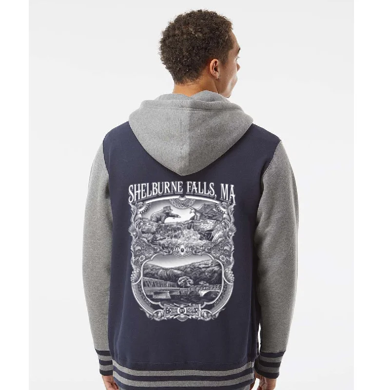 Shelburne Falls Varsity Hoodie Oversized Hoodie Comfort Casual