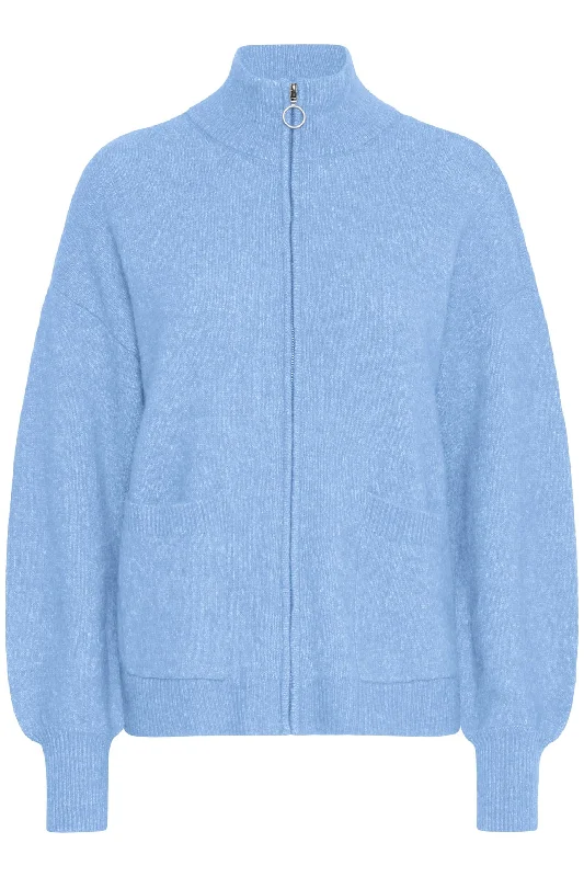 Fransa Elvira Cardigan 2 Collared Crew Neck Turtle Neck