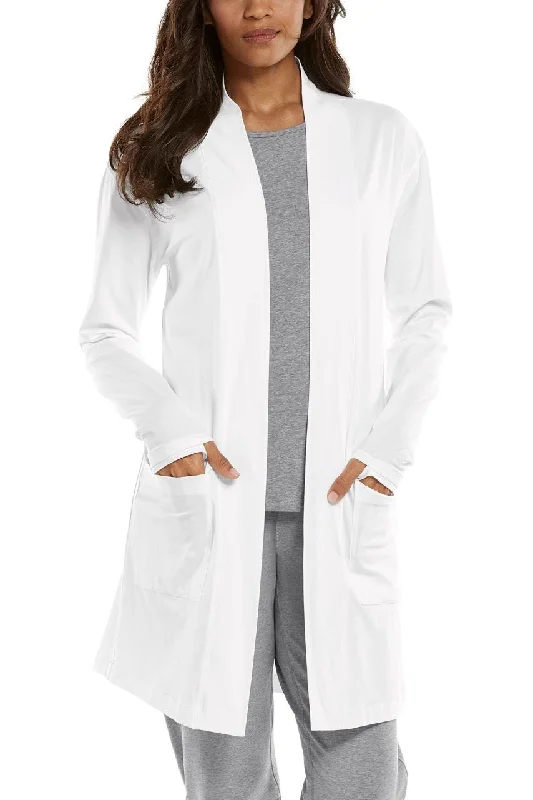 Women's Corbella Cardigan | White Soft Cozy Warm