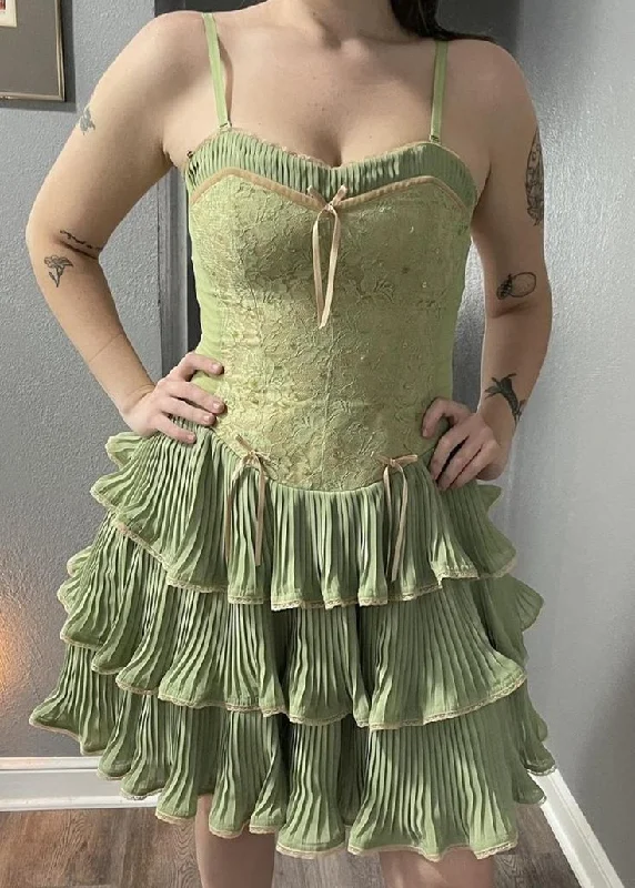 Green Straps A-Line Vintage Short Party Dress Homecoming Dress, DP4320 Tunics Versatile functional