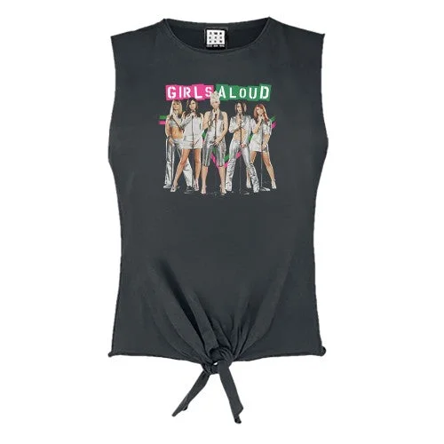 Amplified Womens/Ladies Split Colour Girls Aloud Sleeveless Tank Top seamless tank top