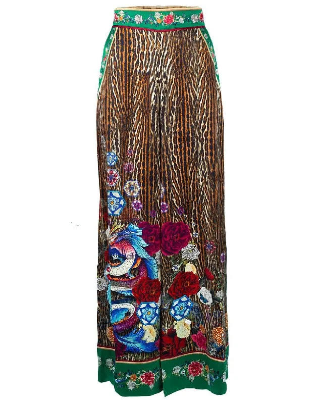 Jewel of Jupiter Wide Leg Cuff Pant Soft Stretch Trousers