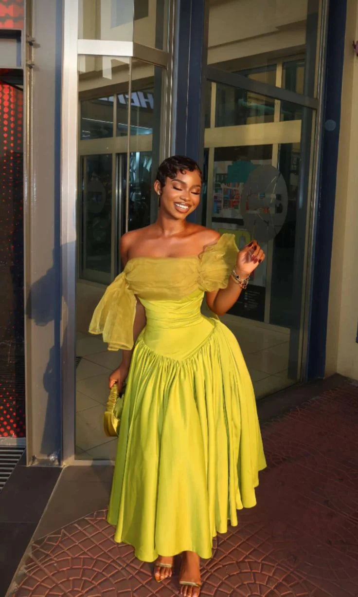 Green Strapless A-Line Satin Party Dress Wedding Guest Dress, DP4245 Tunics Corduroy durable
