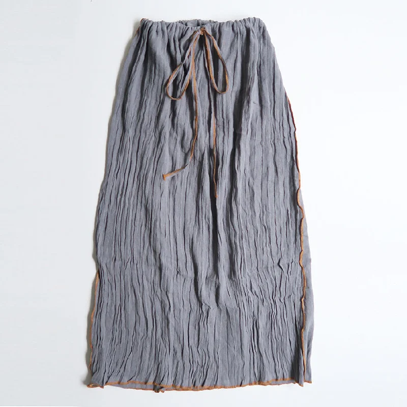 【Baserange/ベースレンジ】<br>MAX SKIRT <br>SKMX-LC-SP25 silk skirt smooth